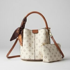 Monogram Bucket Bag with Pouch